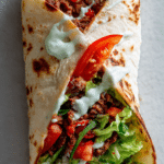 Spicy tortilla kebab