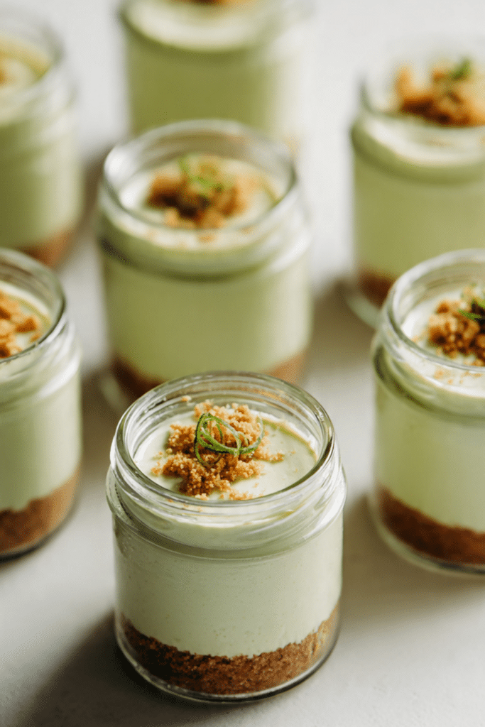 No-bake Key Lime Cheesecake Jars