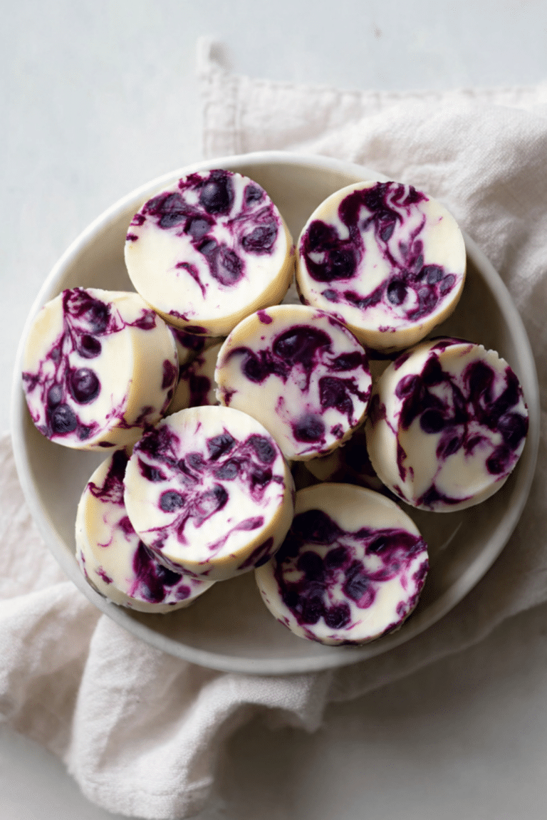 Blueberry Swirl Yogurt Bites