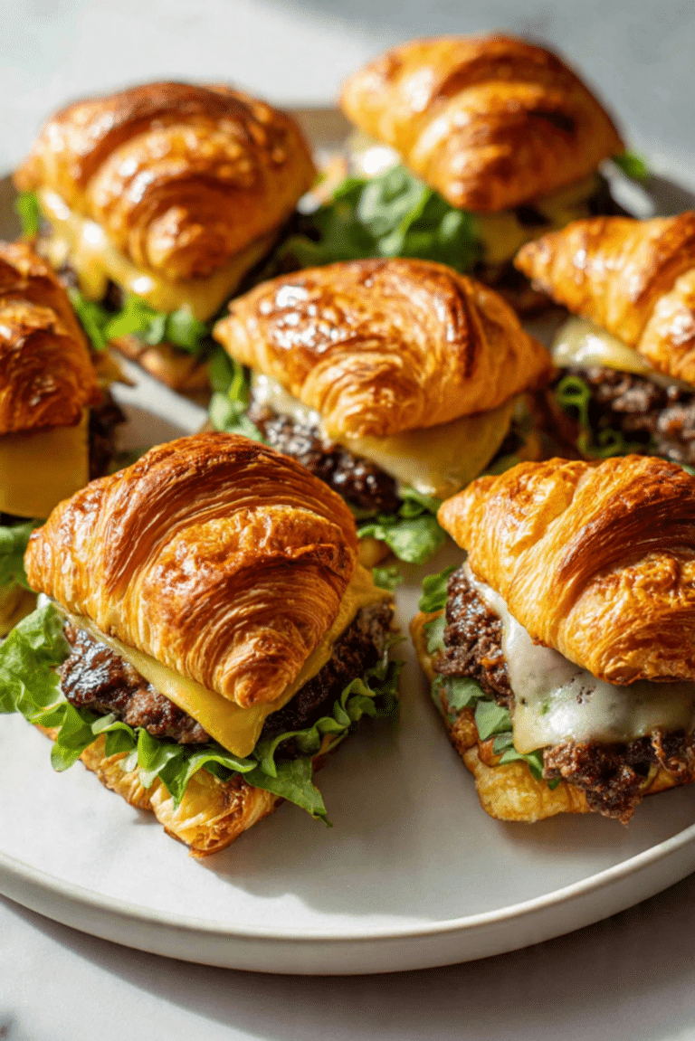Croissant Smash Burgers