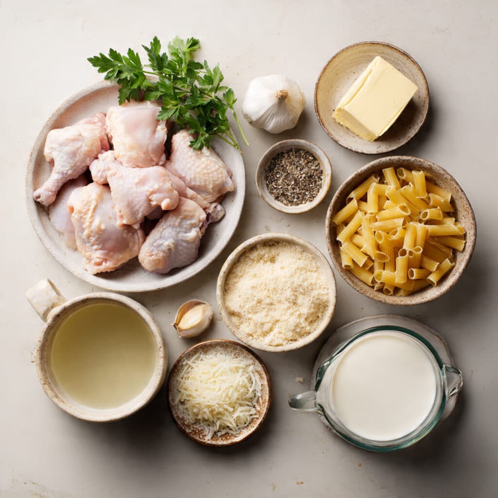 Chicken Alfredo soup