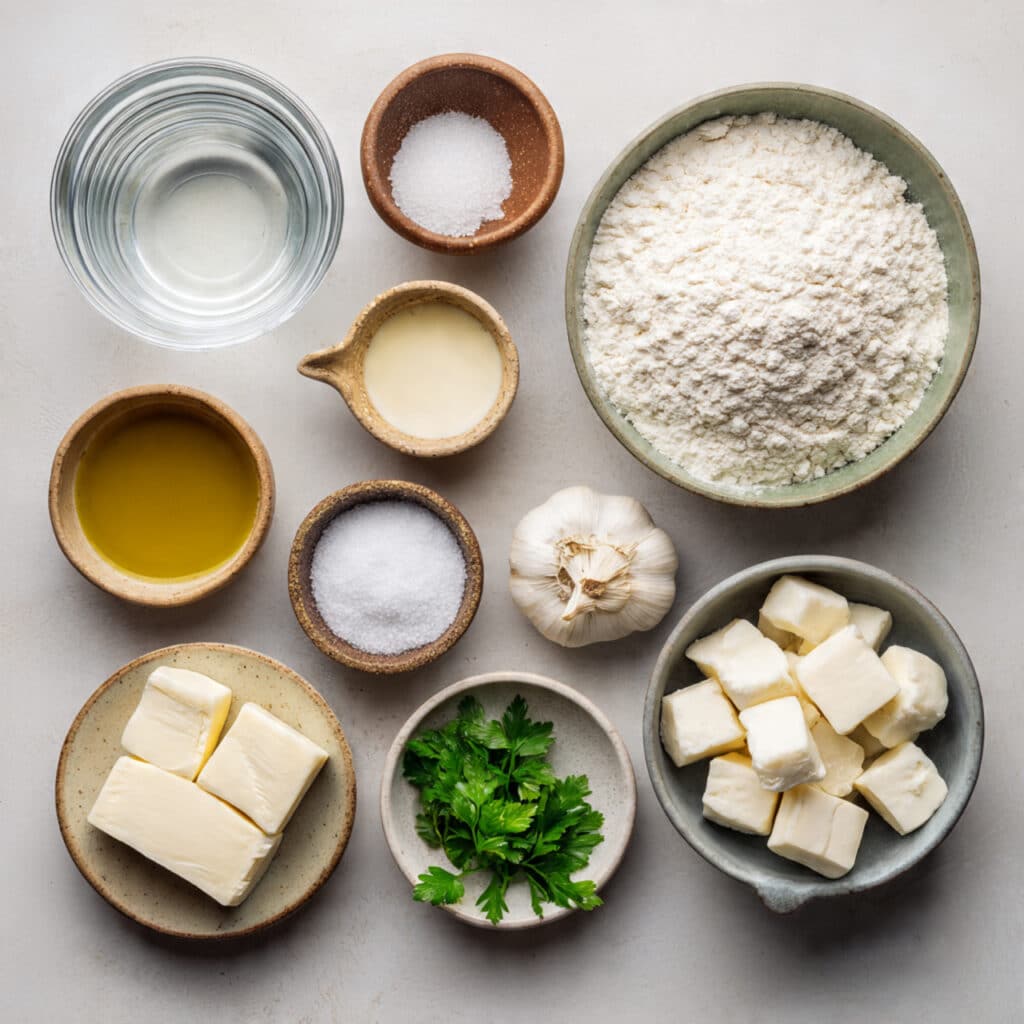 Cheese stuffed garlic bread balls