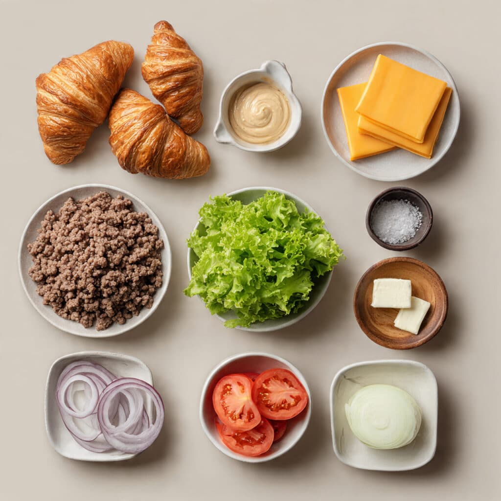 Croissant Smash Burgers