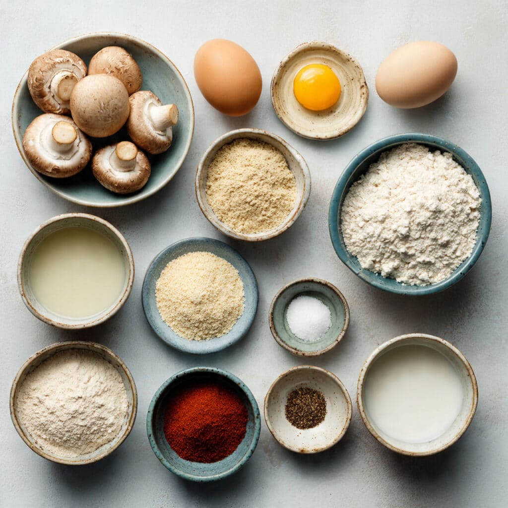 Crispy fried mushrooms