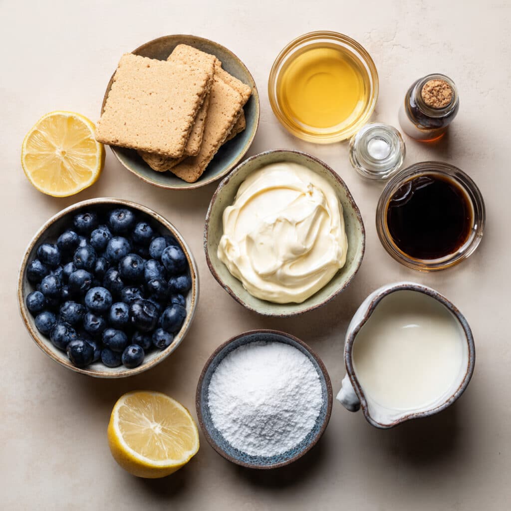 No bake blueberry cheesecake