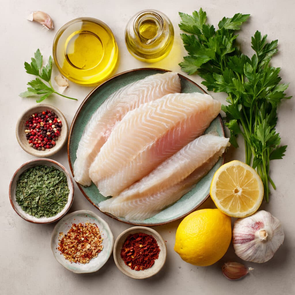 spicy lemon garlic baked tilapia